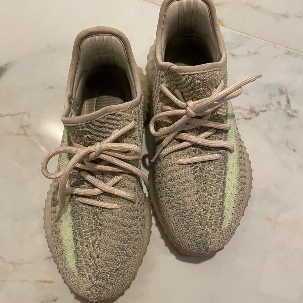 Yeezy Women's Sneakers in Gray and Cream
